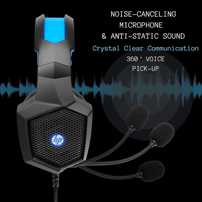 HP Wired Stereo Gaming Headset with Mic, 4 of 8