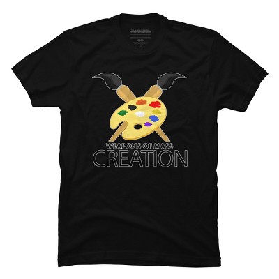 Men's Design By Humans Weapons of mass creation By Adamzworld T-Shirt