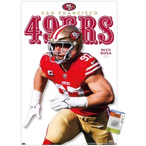 Trends International NFL San Francisco 49ers - Nick Bosa Feature Series 23 Unframed Wall Poster Prints - 1 of 4