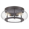 Quoizel Lighting Trilogy 3 - Light Flush Mount in  Old Bronze - 3 of 4