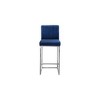 Meridian Furniture,Giselle Navy Velvet Stool - 3 of 4
