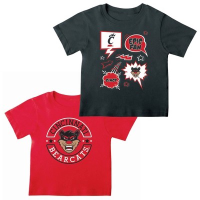 NCAA Cincinnati Bearcats Toddler Boys' 2pk T-Shirt
