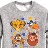 Boys' - Disney - Simba, Pumbaa, Timon, & Zazu Graphic Long Sleeve Fleece Sweatshirt - image 2 of 4