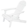VisioGear Adirondack Chair, Folding Outdoor Chair with Wide Armrests, Patio Lawn Chair for Outside Garden Backyard, White, 36.41"*30.31"*33.85" - 4 of 4