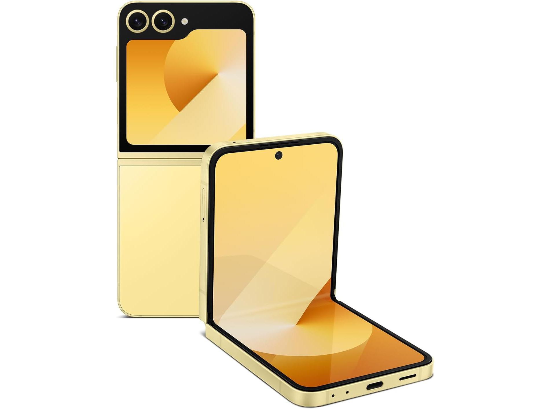 SAMSUNG Galaxy Z Flip 6 AI Cell Phone, 512GB Unlocked Android Smartphone, FlexCam, Photo Assist, Camcorder Mode, Live Interpreter, Foldable, Yellow