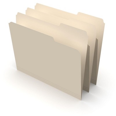 MyOfficeInnovations 3 Tab Heavyweight Manila File Folders Letter 50/Box 744100