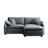 81" Corduroy Modular L-Shaped Sectional Sofa with Ottoman - 4 of 4