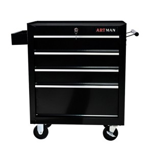 Maggift Tool Boxes and Totes Rolling Chest Storage Cabinet, Garage Organizer, Tool Multifunctional Storage Box, Black, 24.2"*12.9"*29.9" - 1 of 4