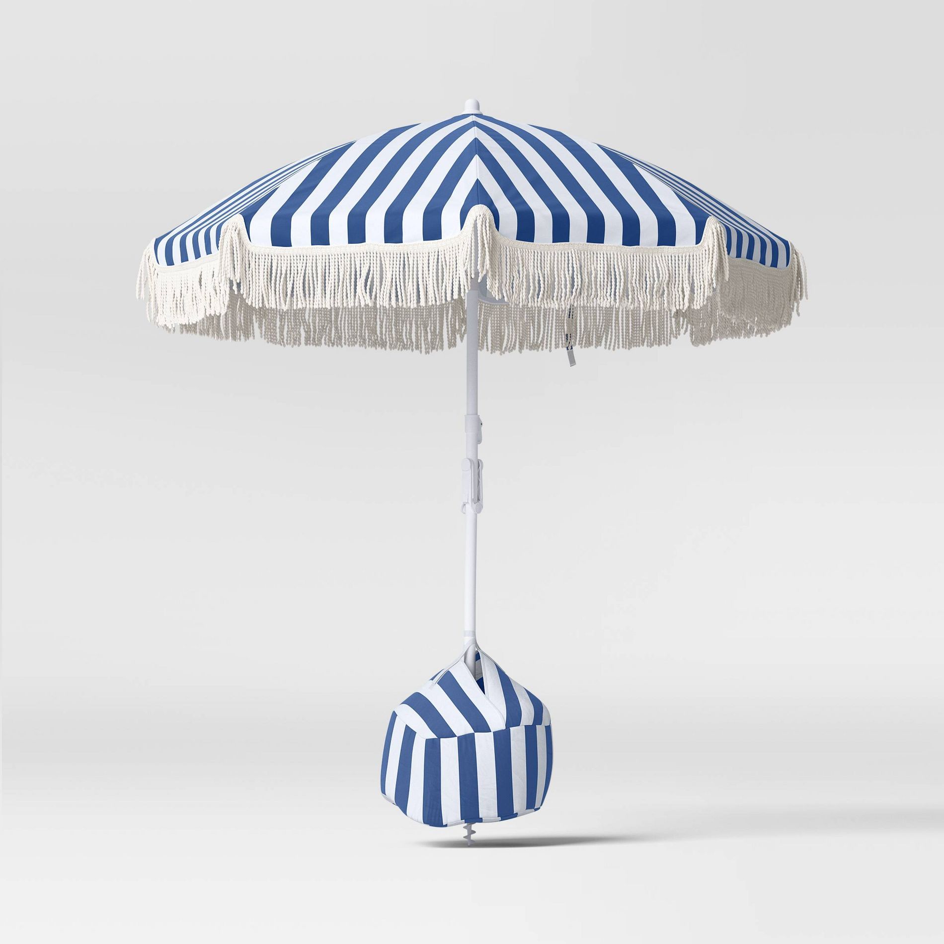 6' Umbrella Navy Stripe - Sun Squad™