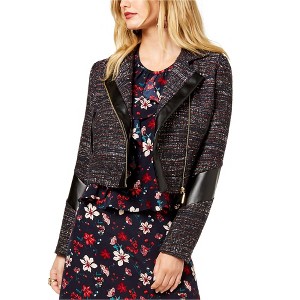 Rachel Zoe Womens Faux Leather Moto Jacket - 1 of 1