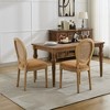 Sapphtopaz French Style Dining Chairs Set of 2 Upholstered Backrest Chair for Kitchen, Dining Room - 2 of 4