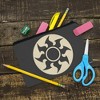 Magic The Gathering White Mana Symbol Makeup Cosmetic Bag Organizer Pouch - 2 of 4