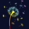 Design By CreativeHT Humans Rainbow Colorful Dandelion Flower Pride By CreativeHT T-Shirt - 2 of 2