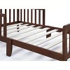 PAGED Toddler Bed Wooden Baby Bed Frame with 4 Side Guardrails and Slatted Deisgn for Bedroom - 3 of 4