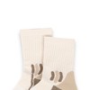 Anna-Kaci Women's 3 Pair Pack Sports Crew Socks with Color Block Toes Cushioned Soles and Ribbed Knit Design - 4 of 4