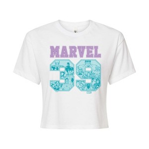 Women's - Marvel - Spring Colors Cropped Graphic T-Shirt - 1 of 4