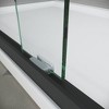 NicBex Shower Door 44-48"W x 72"H Adjustable Semi Frameless Double Sliding Glass Tub Door with 1/4" (6mm) Clear Tempered Glass - 3 of 4