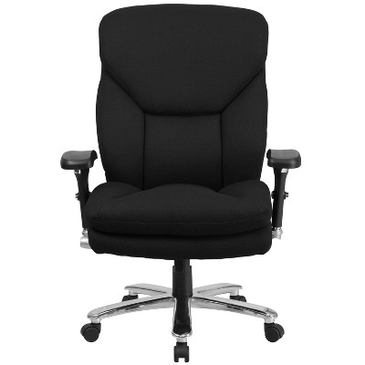Ergonomic High Back Black Fabric Executive Swivel Office Chair with Lumbar Support