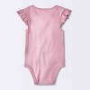 Baby Girls' 3pk Sleeveless Cotton Bodysuit - Cloud Island™ Pink - image 2 of 4