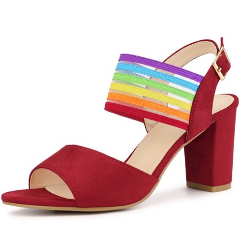 Red hot sale sandals target