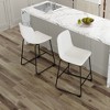 SKRAN Set of 2 Retro Suede Bar Chairs, Modern Minimalist Style with non-slip pads for Bars, and Modern Home Design - 2 of 4