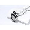 Dragon Ring Necklacefor Men or Women  Stainless Steel Punk Goth Biker Ginger Lyne Collection - 3 of 4