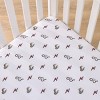 NoJo Warner Bros. Harry Potter White, Red, and Gold Lightning Bolt, Golden Snitch and Glasses Nursery Fitted Mini Crib Sheet - 2 of 4