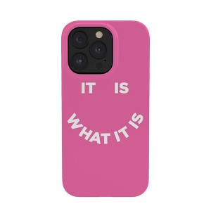 Julia Walck It Is What It Is Pink Snap Slim iPhone 15 Case - Society6 - 1 of 1