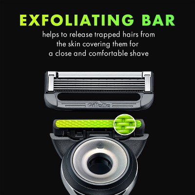 Gillette Labs Exfoliating Bar Razor + 2 Razor Blade Refills &#38; Premium Magnetic Stand_10