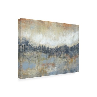 Cool Grey Horizon I Abstract Landscape Canvas Art, 32 x 24