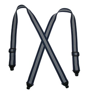 CTM Men's Elastic Plastic Clip-End TSA Compliant Airport Suspenders - 1 of 4