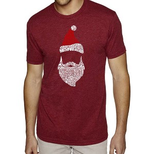 LA Pop Art Men's Premium Blend Word Art T-shirt - Santa Claus - 1 of 4
