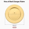 Unique Bargains Plastic Textured Surface Lightweight Sturdy Charger Plates 10 Pcs - 2 of 4
