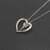 Fairy Pendant Necklace for Women Winged Angel Heart Ginger Lyne Collection - 3 of 4