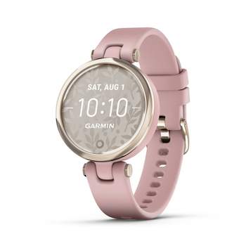Garmin Lily - Sport Edition Cream Gold Bezel with Dust Rose Case and Silicone Band