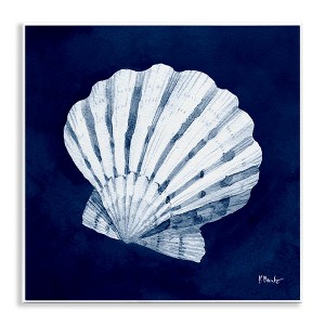 Stupell Industries Cyanotype Shells Traditional Scallop Wall Plaque Art - 1 of 4