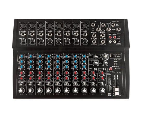 Harbinger L1402FX-USB 14 Channel mixer with Digital Effects and USB