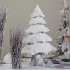 Northlight Faux Fur Birch Tree Christmas Decoration - 17.25" - White - 2 of 4