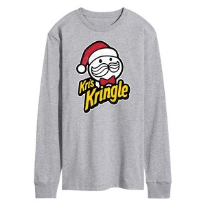 Men's - Instant Message - Kris Kringle Christmas Long Sleeve Graphic T-Shirt - 1 of 4