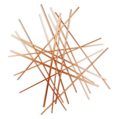 Cheung's Avalon Large Abstract Wall Decor Rose Gold
