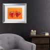 Trademark Fine Art - Alice Straker  Peppers On Orange Matted Framed Art - 2 of 4