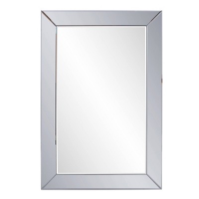 Howard Elliott 32"x32" Iron Framed Round Wall Mirror Champagne Gold: Modern Style, No Assembly, Wall Mount