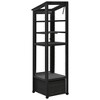 62.4" H Wooden Greenhouse for Outdoors, 4 Tier Plant House with Openable Roof, Movable Polycarbonate Garden Greenhouse for Garden Backyard - 4 of 4