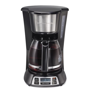 Hamilton Beach 12 cups Black/Silver Coffee Maker Model No. 49630