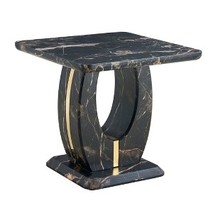 NicBex 23.6 Inch Square Texture/Marble Patterned Coffee Table,Side Table for Living Room,Bedroom - 1 of 4