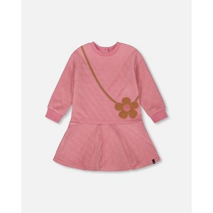 Deux par Deux Girl Quilted Dress Purple Pink - 1 of 4
