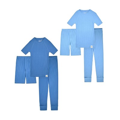 6-piece light blue/blue