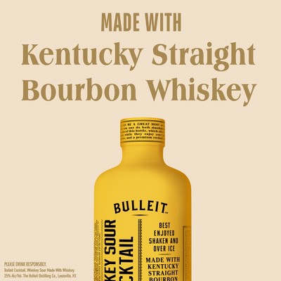 Bulleit Whiskey Sour Ready to Serve Cocktail Distilled Spirits - 375ml Bottle