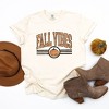 Simply Sage Market Women's Fall Vibes Varsity Pumpkin Short Sleeve Garment Dyed Tee - 3 of 4