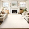 Washable Rug 5x7 Beige Rug for Living Room, Non-Shedding Foldable Modern Carpet with Non Slip Rubber Backing, Minimalist Low Pile Thin Indoor Mat - 4 of 4